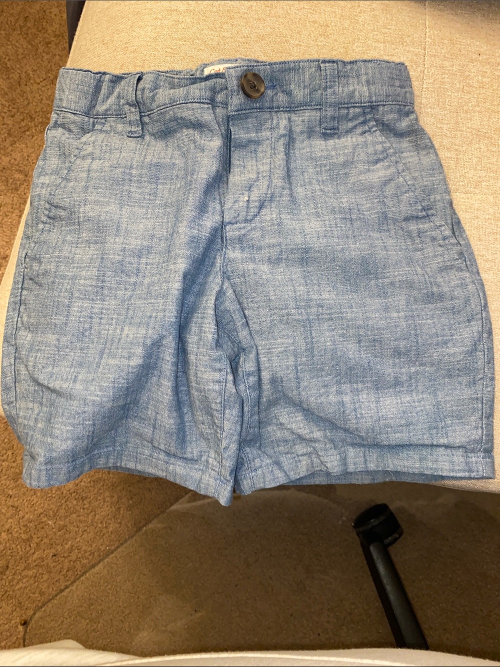 Light Chambray Casual Shorts